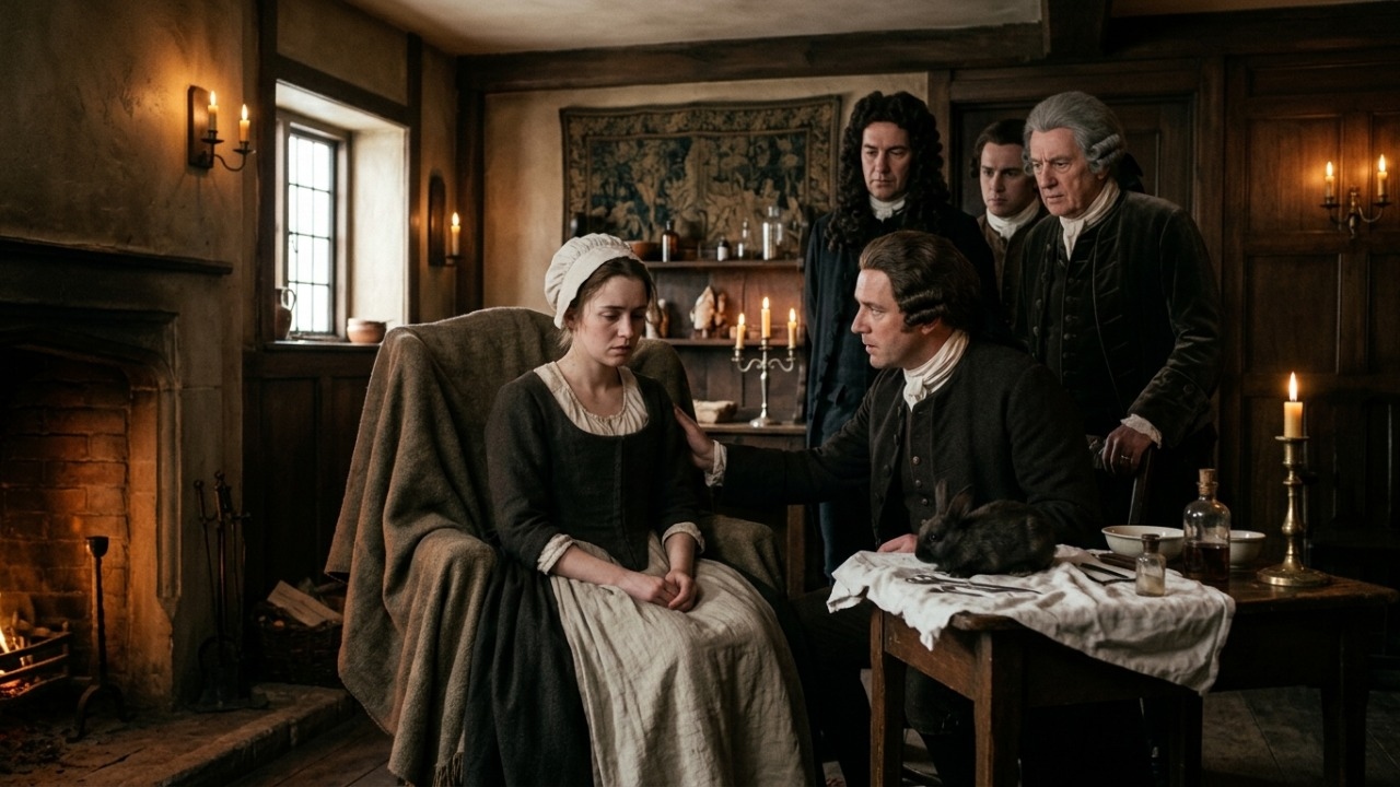 Mary Toft enganou médicos ingleses ao afirmar que dava à luz coelhos.