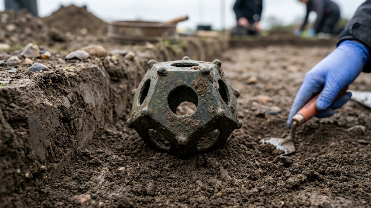 Dodecaedro romano quase intacto mantém desconhecida sua verdadeira função após 1.700 anos.