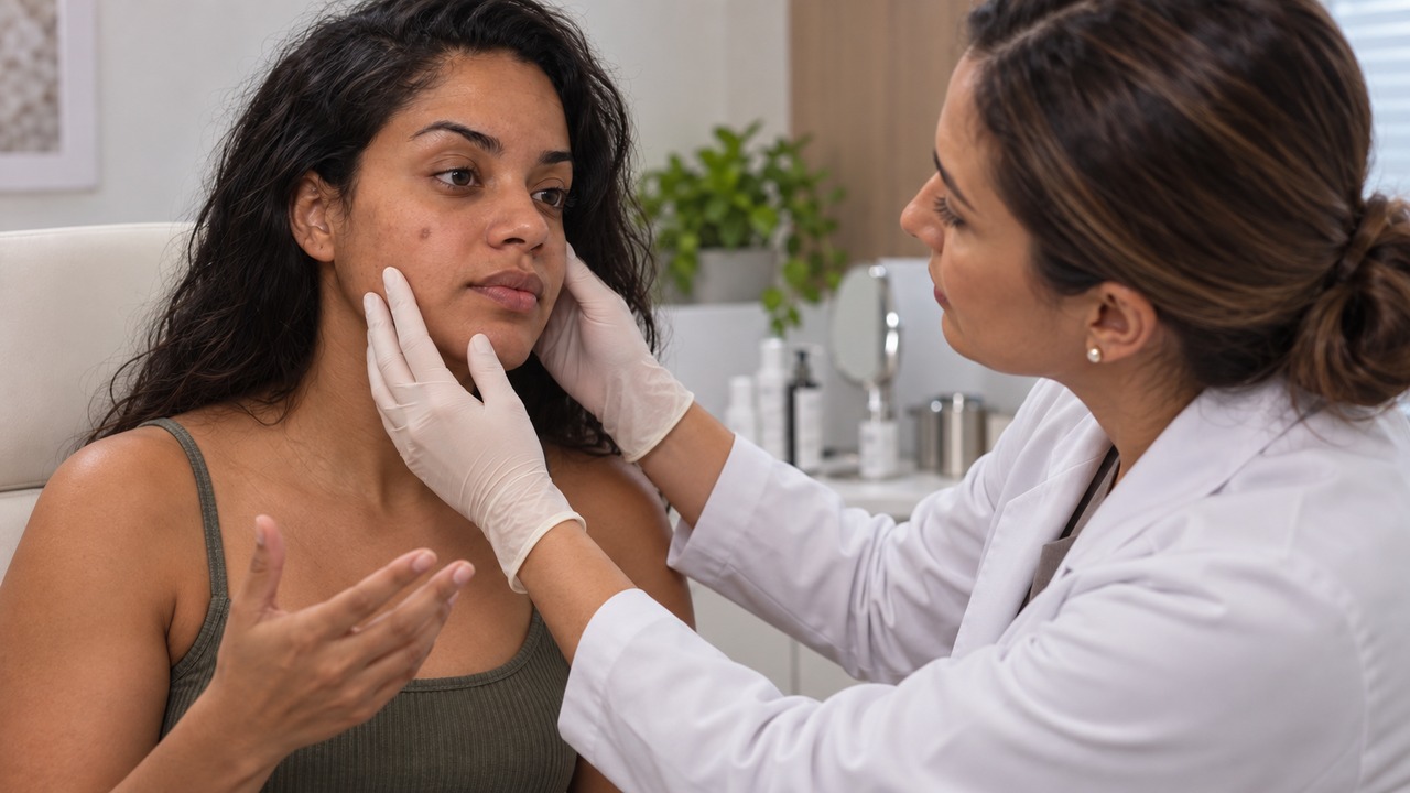 Inflamações na pele podem deixar alterações de pigmentação por meses.