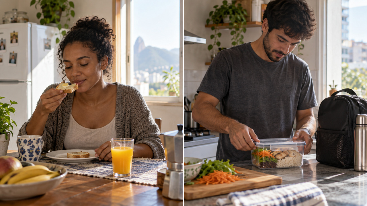 O restante da alimentação também influencia fome, energia e saúde.