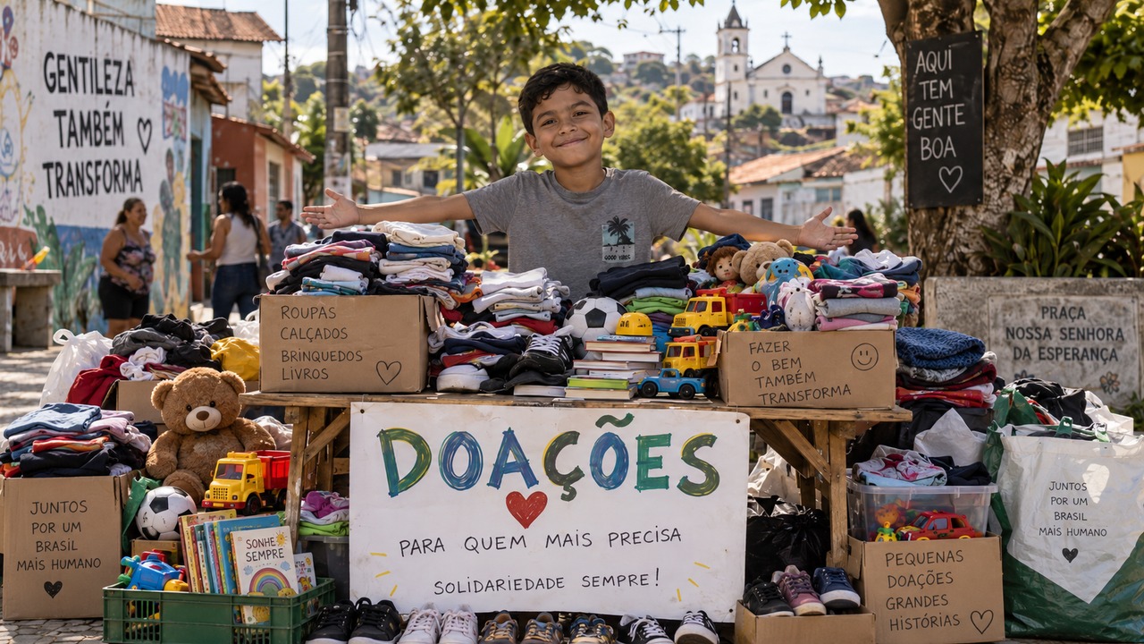 Um aniversário de nove anos vira uma grande ação de solidariedade.