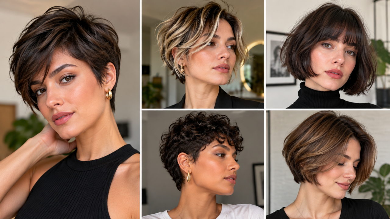 Cabelo curto não precisa ser repetitivo. Conheça cortes com camadas, textura e volume personalizado para criar um visual prático e cheio de estilo.