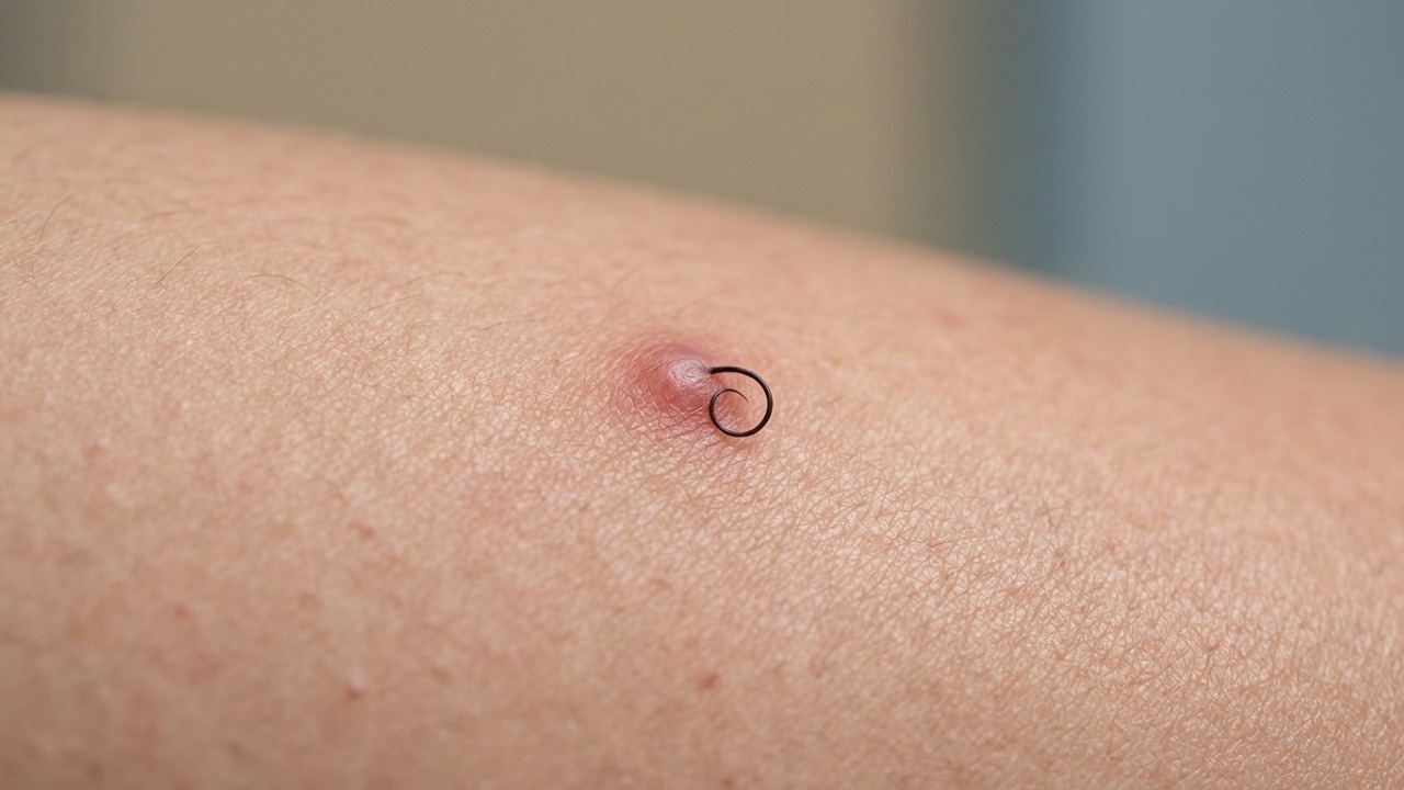 Cutucar um pelo encravado pode transformar inflamação em uma ferida.