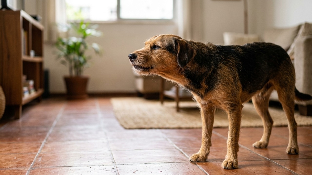 O espirro reverso assusta, mas geralmente passa rapidamente nos cães.