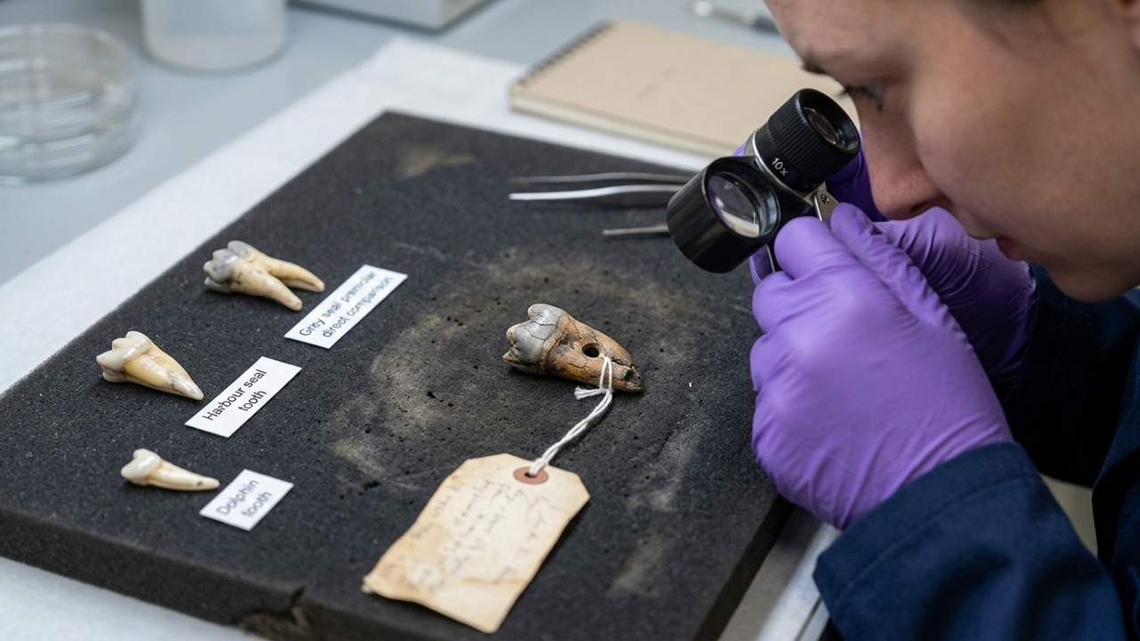 Um dente de foca esquecido revelou um pingente de 15 mil anos.