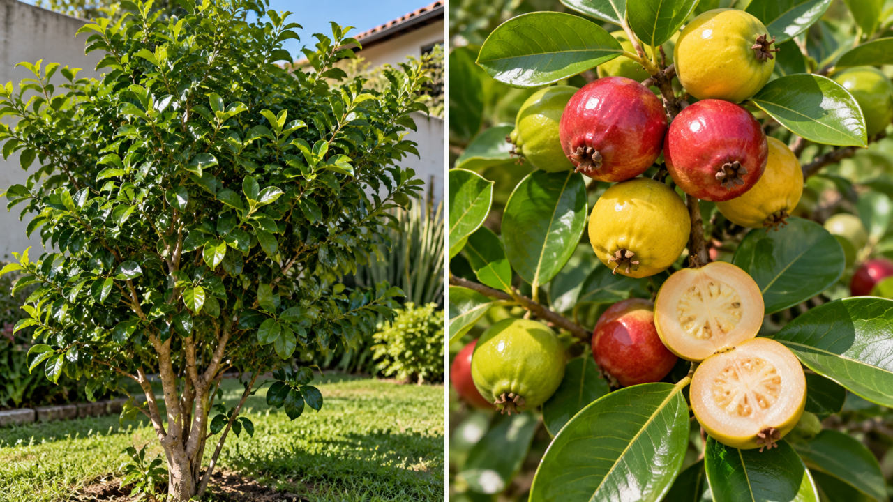 O araçá pode ter frutos amarelos ou vermelhos quando amadurece. Entenda como o araçazeiro muda durante a frutificação e quais características ajudam a reconhecê-lo.