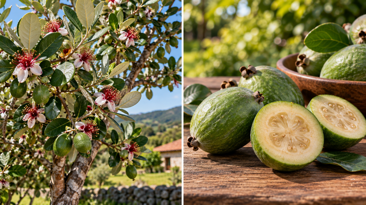 Por que a feijoa ficou famosa na Nova Zelândia? Entenda a origem da goiaba-serrana, como é o fruto e quais características tornam essa planta tão diferente.