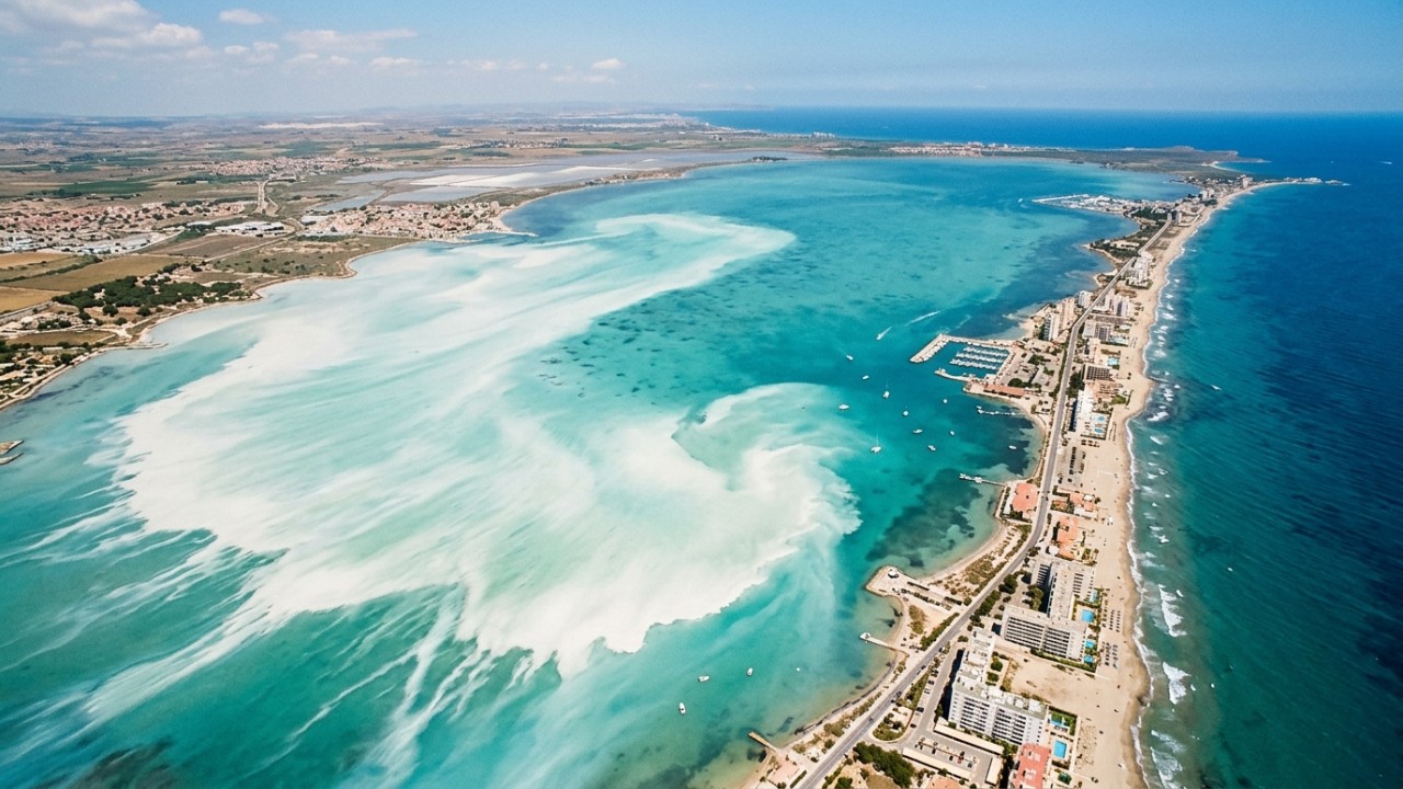 A expansão da mancha branca no litoral espanhol transforma ecossistemas prósperos em ambientes degradados e ameaça a vida marinha.