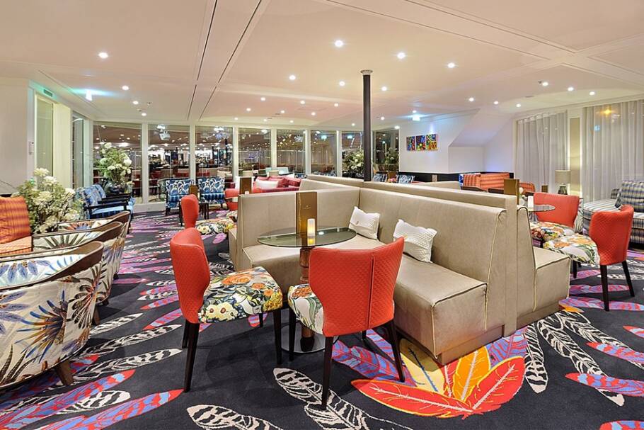 Interior do AmaSiena, navio da AmaWaterways