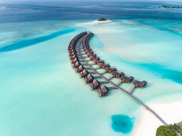 Vista do Anantara Dhigu Maldives Resort
