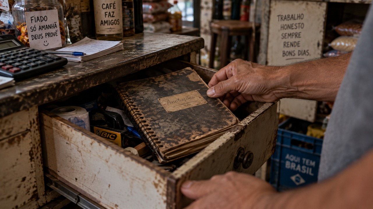 Uma promessa antiga levou Caio de volta à velha mercearia