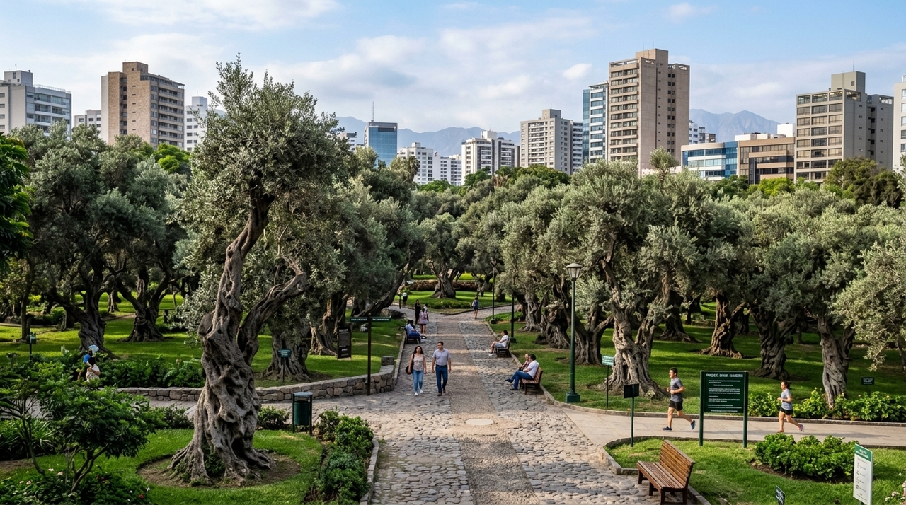 Hoje, o local ocupa mais de dez hectares no distrito de San Isidro e funciona como uma grande área verde em meio à malha urbana