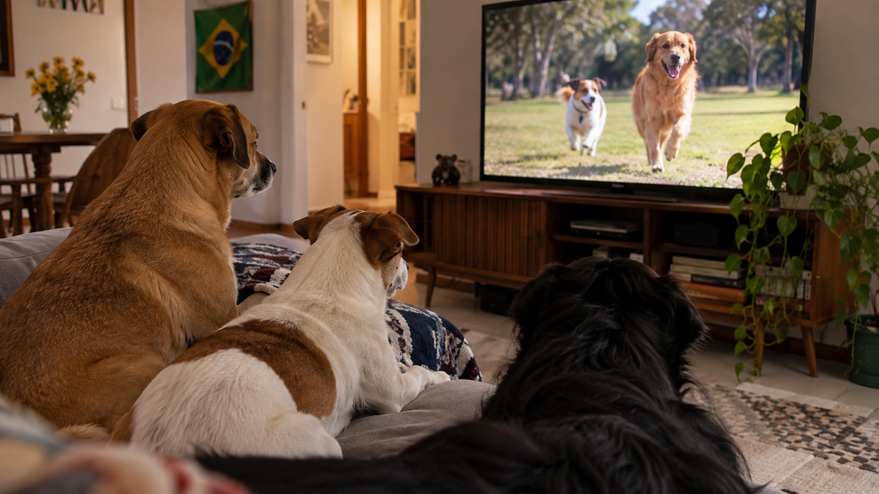 Estudos ajudam a entender como cães percebem animais nas telas.