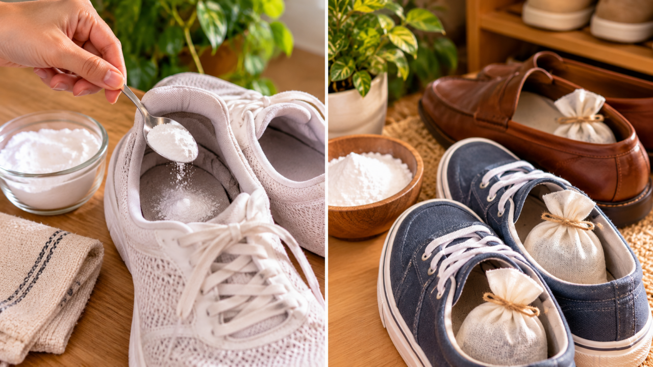O cheiro ruim dos sapatos pode ser causado por suor e umidade. Confira métodos secos para controlar odores e evitar que eles voltem rapidamente.