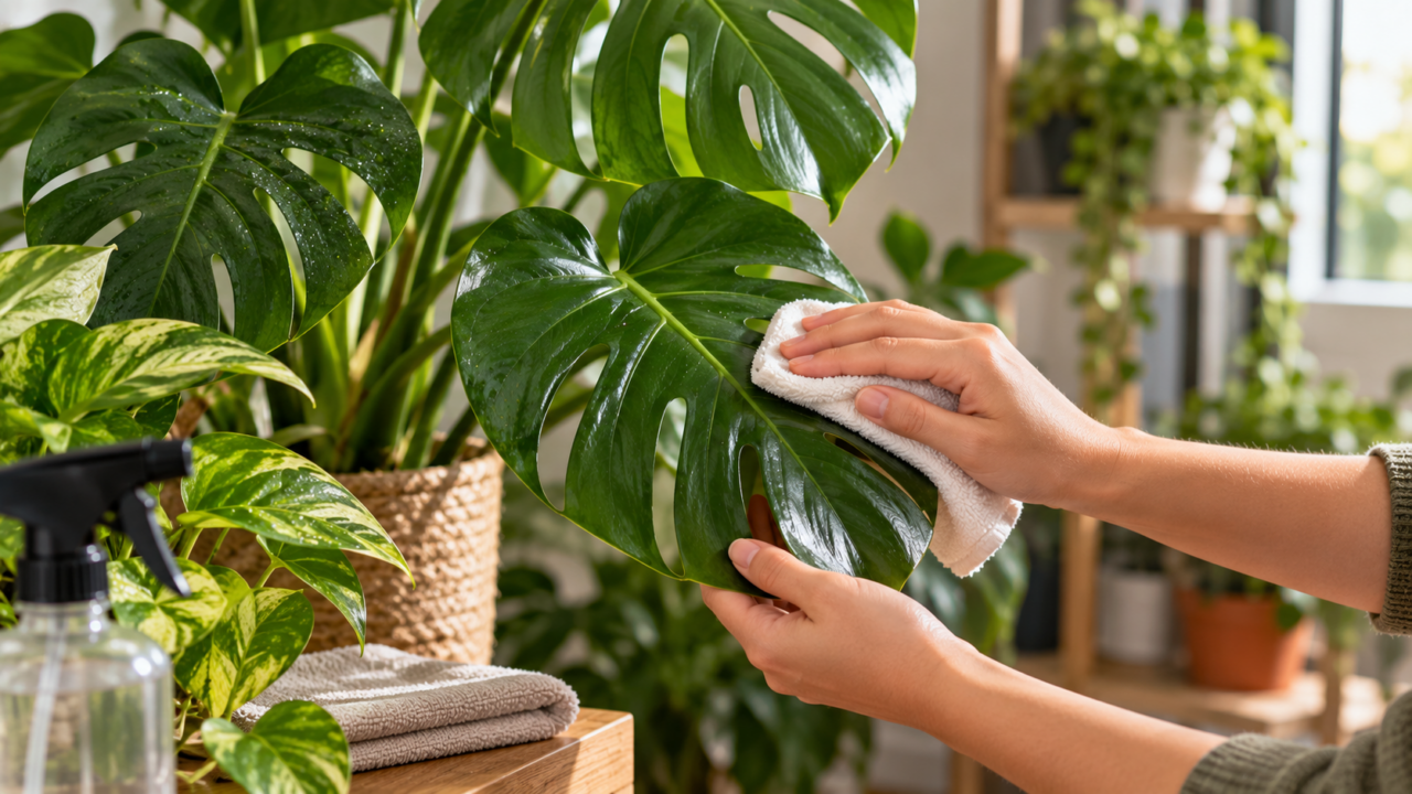 Evite leite, álcool, vinagre e abrilhantadores nas folhas das plantas. Entenda quais produtos podem prejudicar a folhagem e como limpá-la com segurança.