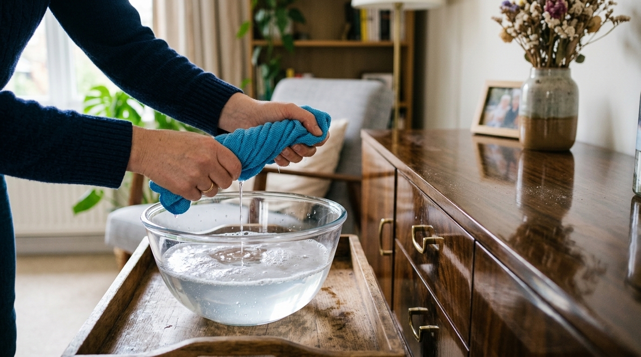 Algumas gotas em um recipiente com água morna já costumam ser suficientes para a limpeza de uma área grande.