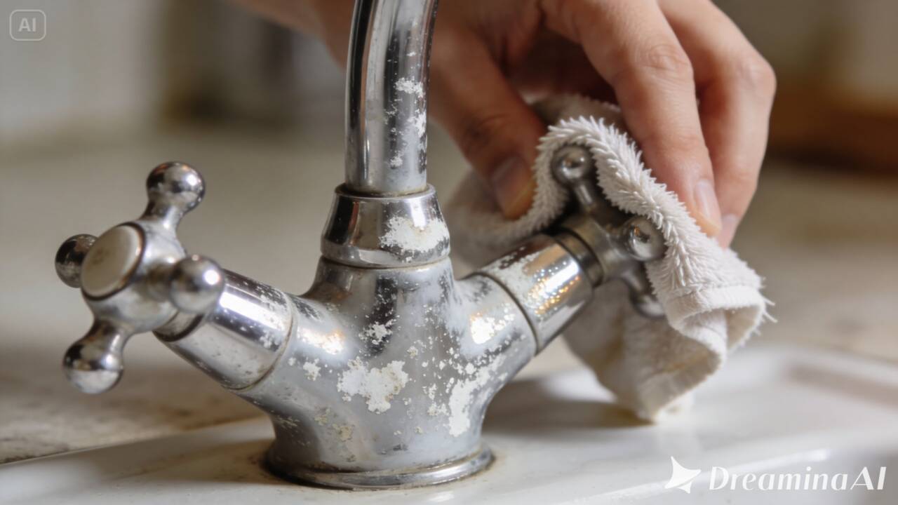 Vinagre branco pode ajudar a remover resíduos minerais da torneira. Veja como usar com cuidado, evitar riscos e manter a superfície limpa e brilhante.