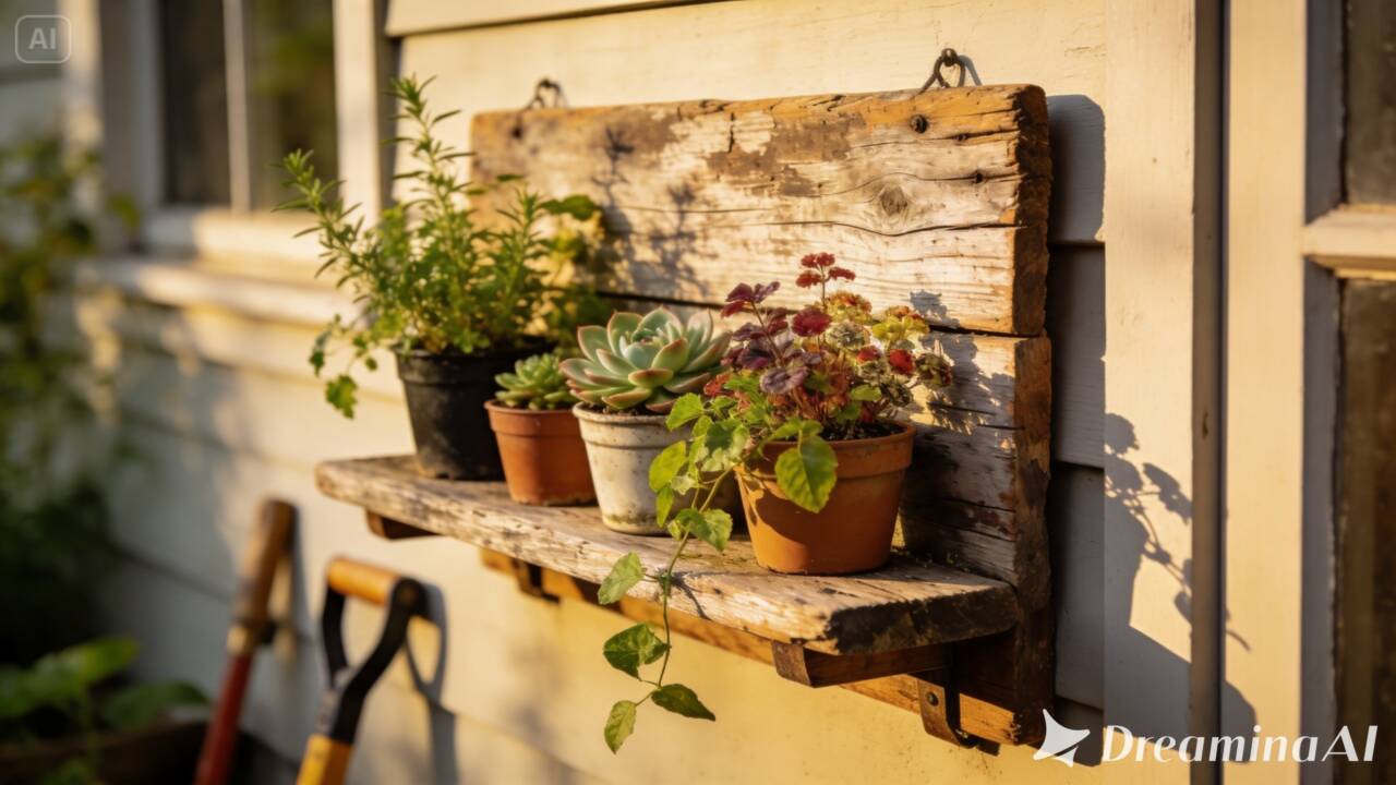Aprenda a transformar uma tábua antiga em uma prateleira para o jardim. Saiba como lixar, proteger a madeira e escolher uma fixação adequada ao peso.