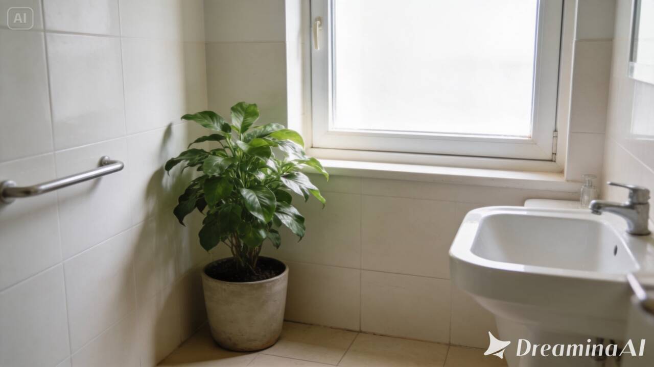 Fitônia e peperômia podem combinar com banheiros iluminados sem sol direto. Saiba como posicionar as plantas e por que a umidade não substitui a rega.