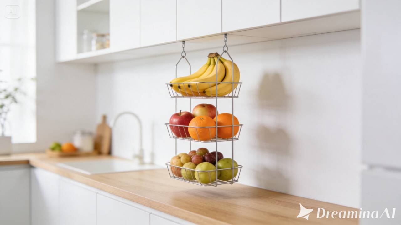 Uma fruteira vertical pode ocupar menos espaço e facilitar a organização da cozinha. Entenda como separar frutas e evitar problemas de conservação.