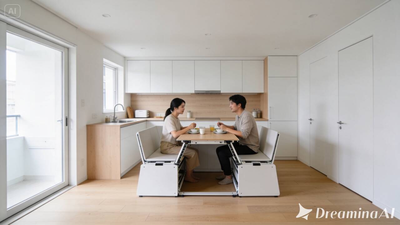 Bancadas e mesas retráteis ajudam a aproveitar cozinhas pequenas sem comprometer a circulação. Veja como escolher uma solução adequada ao ambiente.