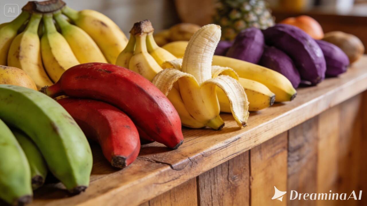 Por que algumas bananas são vermelhas e outras bem pequenas? Entenda como as variedades e as condições de cultivo influenciam a aparência dos frutos.