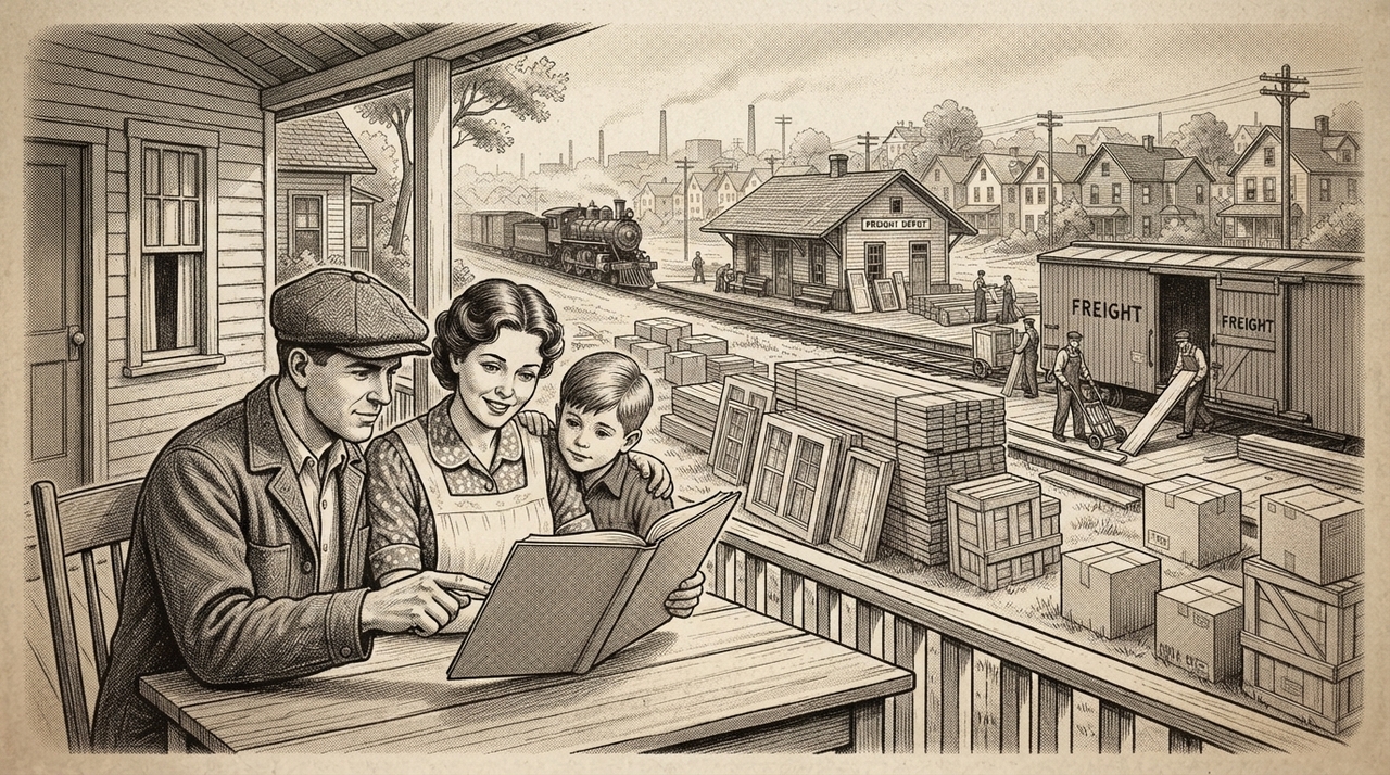 A Sears começou a oferecer suas chamadas Modern Homes em 1908.