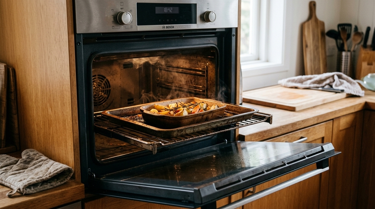 Durante o funcionamento, o interior do forno e seus componentes absorvem uma quantidade significativa de calor.
