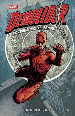 A fase de Brian Michael Bendis e Alex Maleev no Demolidor voltou às livrarias brasileiras em nova coleção publicada em 2026. – Divulgação/Panini Comics