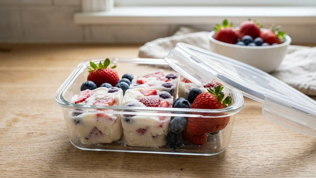 Produzir doces caseiros com iogurte natural e frutas frescas evita aditivos industriais desnecessários.
