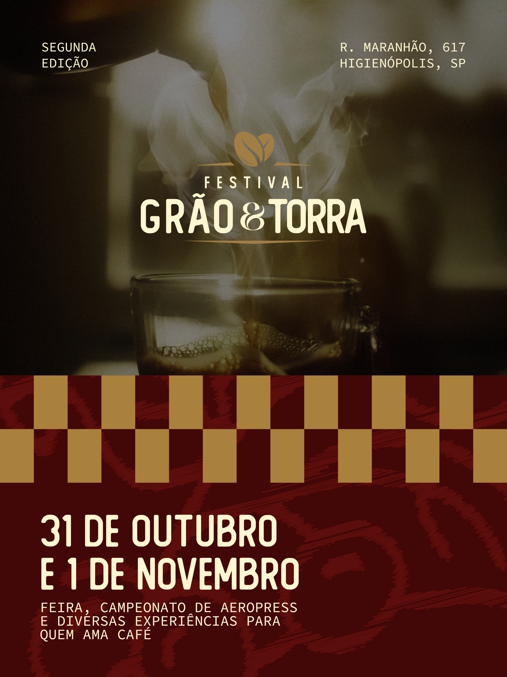 Grão & Torra chega à 2ª edição com uma programação com feira de expositores, etapa do Campeonato Brasileiro de AeroPress, workshops, palestras e muito mais!