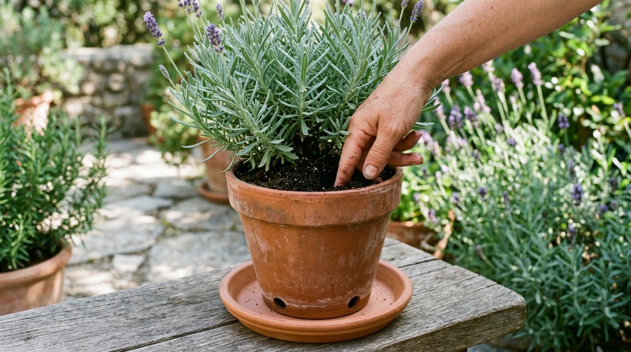 A lavanda está adaptada a condições relativamente secas e não responde bem a solos constantemente encharcados