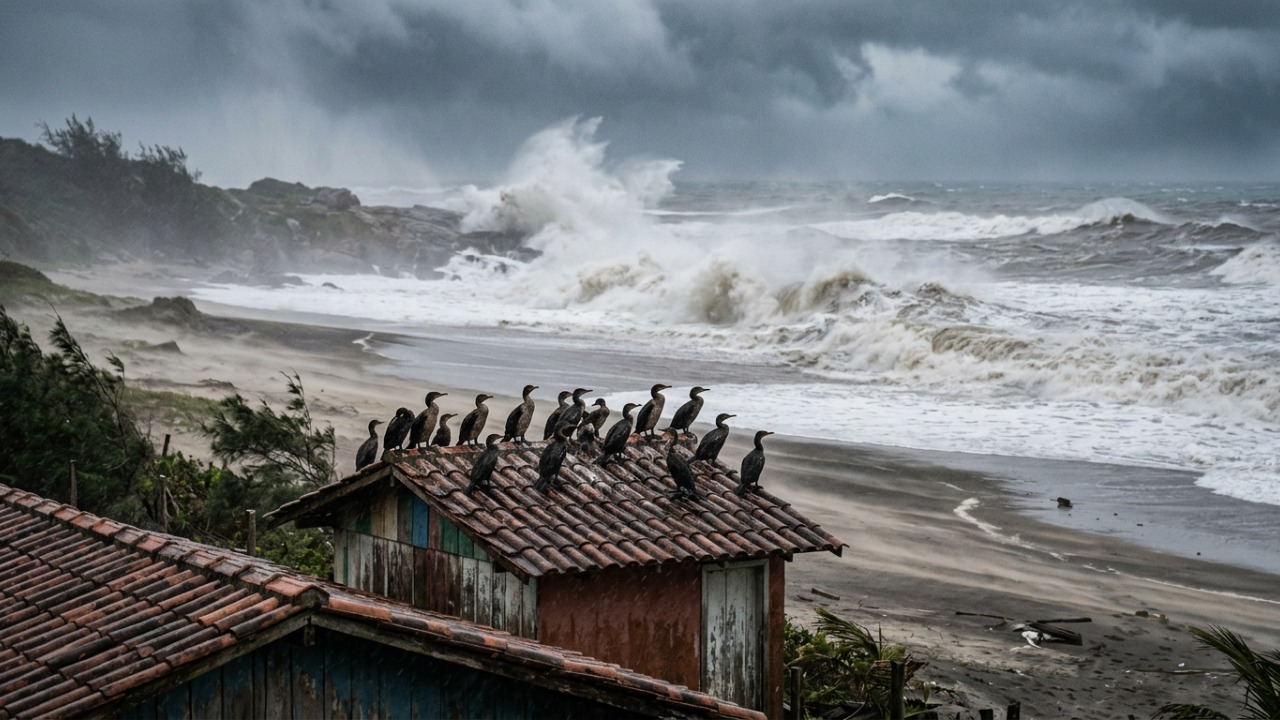O voo coletivo parecia previsão, mas tinha uma explicação ambiental