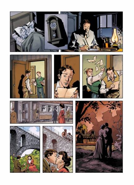 Além das perdas familiares, a HQ acompanha a juventude de Tolkien e sua relação com Edith Bratt, que se tornaria sua esposa.