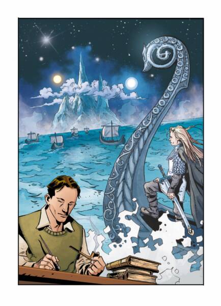 A narrativa aproxima o jovem Tolkien de imagens do universo fantástico que começava a tomar forma em seus escritos.