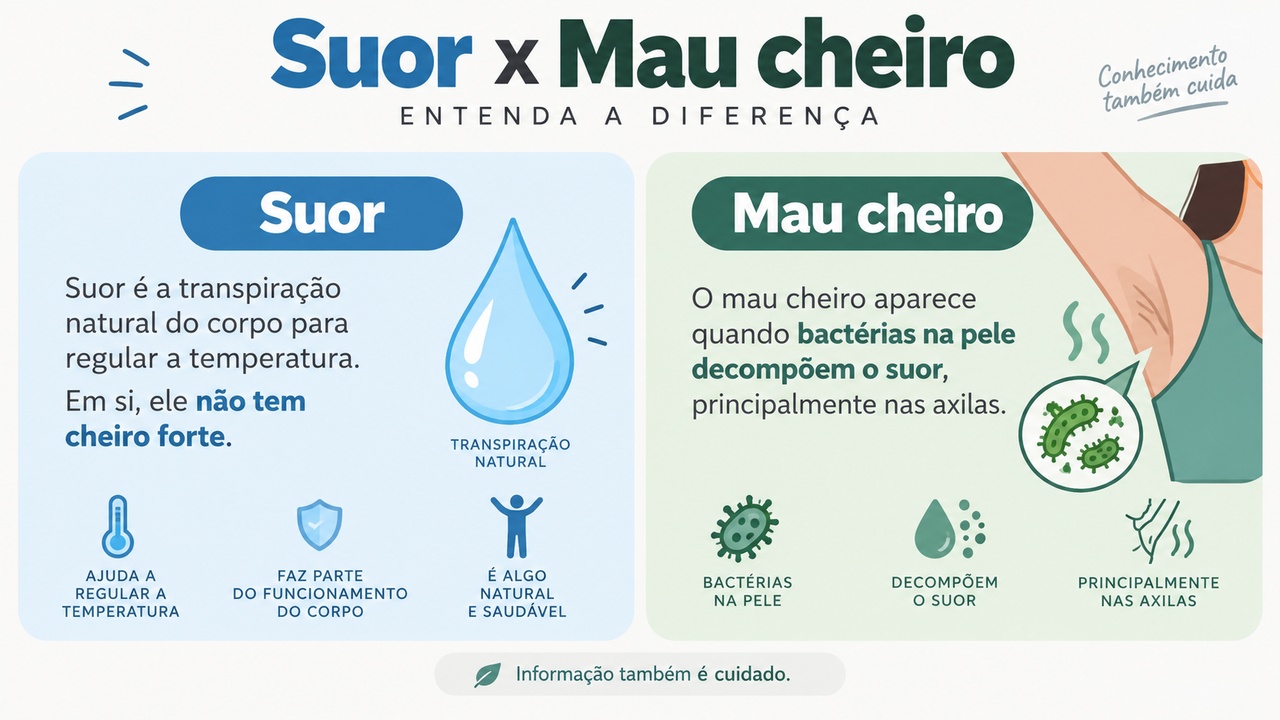 Mau cheiro nas axilas não depende apenas do desodorante escolhido.