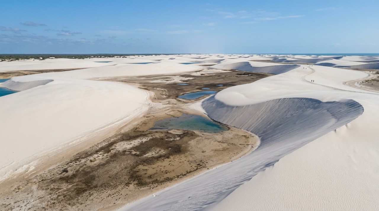 As lagoas não são braços de mar escondidos entre as dunas.