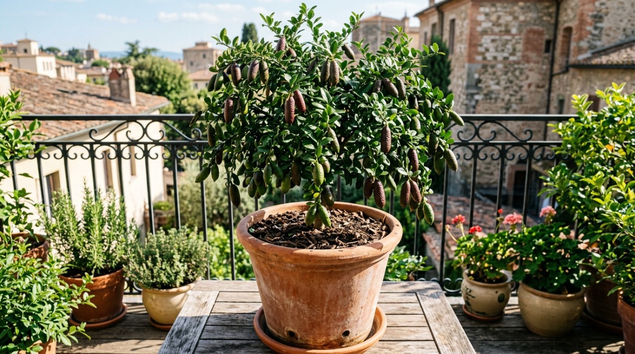 A planta é originária das florestas subtropicais do leste da Austrália e cresce naturalmente como arbusto ou pequena árvore espinhosa