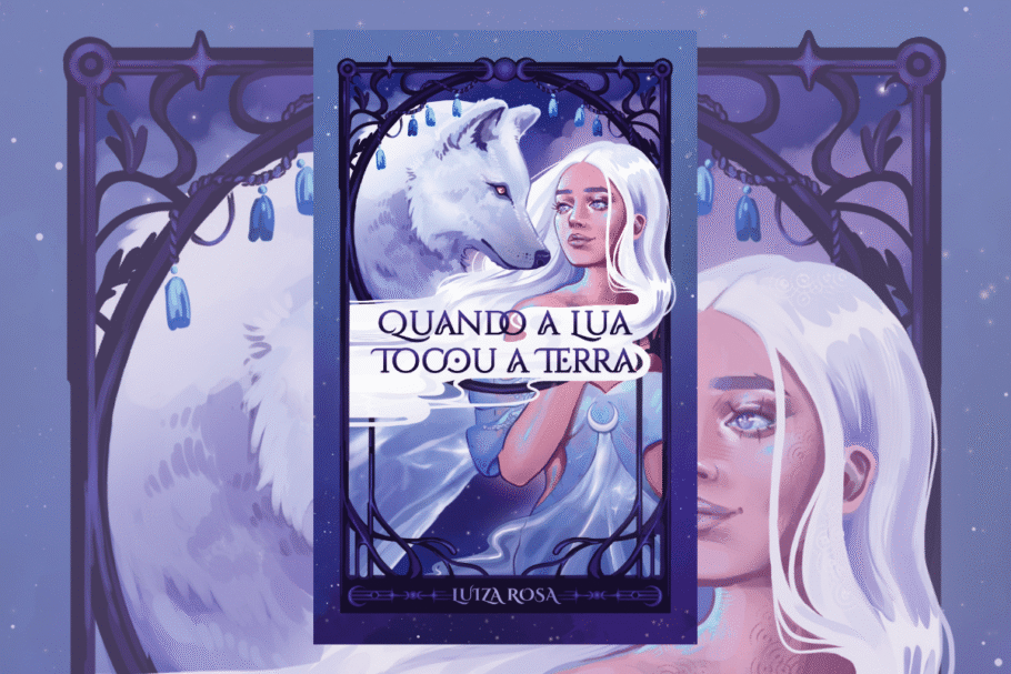 “Quando a Lua Tocou a Terra” narra o encontro entre um rei condenado à forma de lobo e a Lua, que deseja experimentar a vida entre os mortais (Imagem: Reprodução digital | Divulgação)