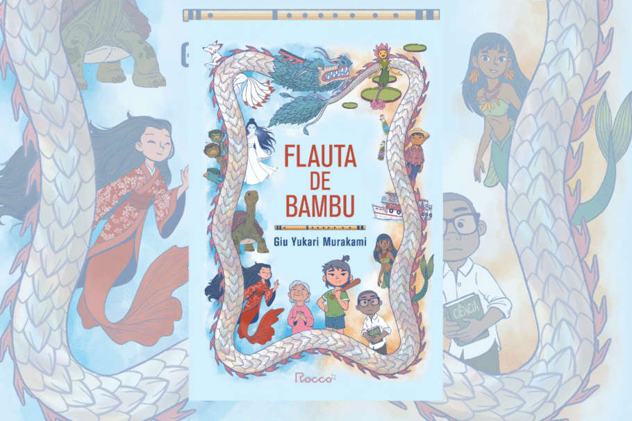 “Flauta de Bambu” acompanha Aiko em uma jornada entre a Amazônia, os yokais e os encantados (Imagem: Reprodução digital | Editora Rocco)
