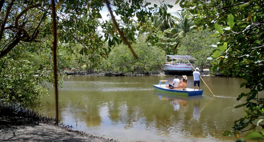 A Pousada Camurim Grande preserva o mangue