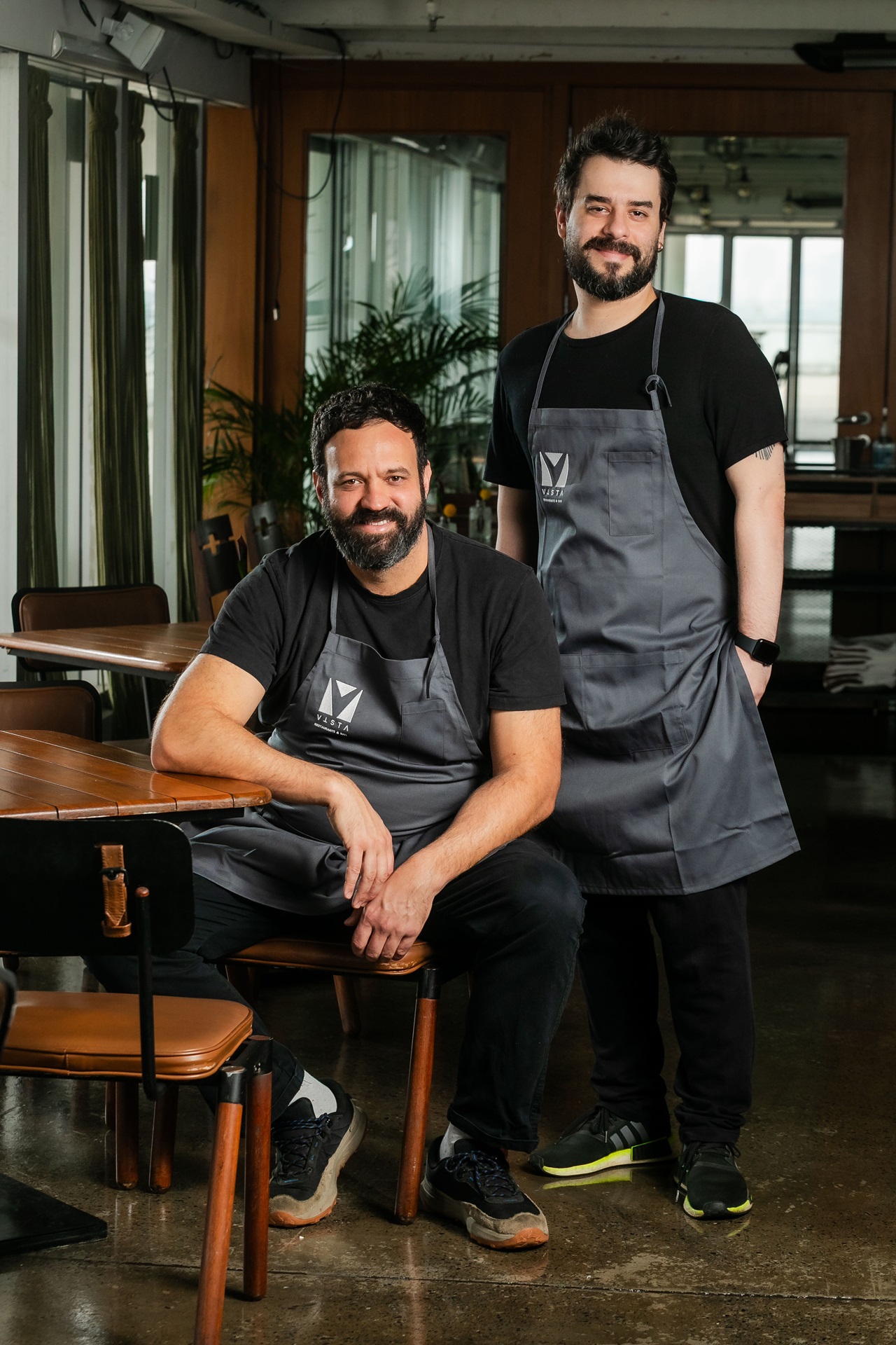 Os chefs Marcelo Corrêa Bastos e Felipe Leite