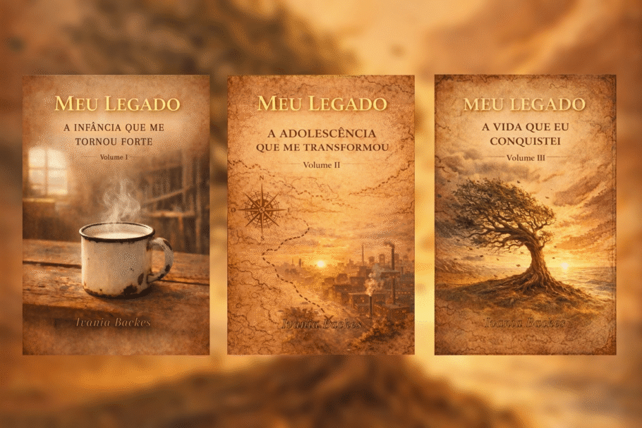 A trilogia “Meu Legado” revisita diferentes fases da vida de Ivania Backes e fala sobre escolhas, superação, propósito e a construção de um legado (Imagem: Reprodução digital | Ivania Backes)