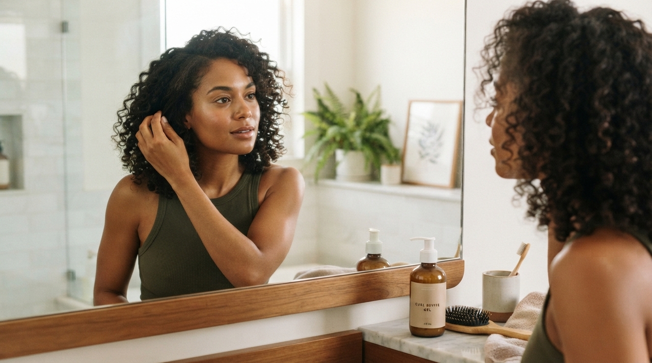 Condicionadores e cremes podem reduzir atrito, melhorar o toque e facilitar o desembaraço, enquanto produtos de styling cumprem outra função