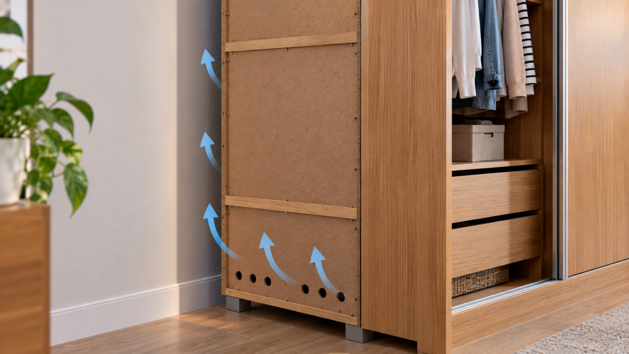 O painel traseiro do guarda-roupa tem uma função importante. Veja como ele ajuda a manter o móvel alinhado e por que não é indicado removê-lo sem orientação.