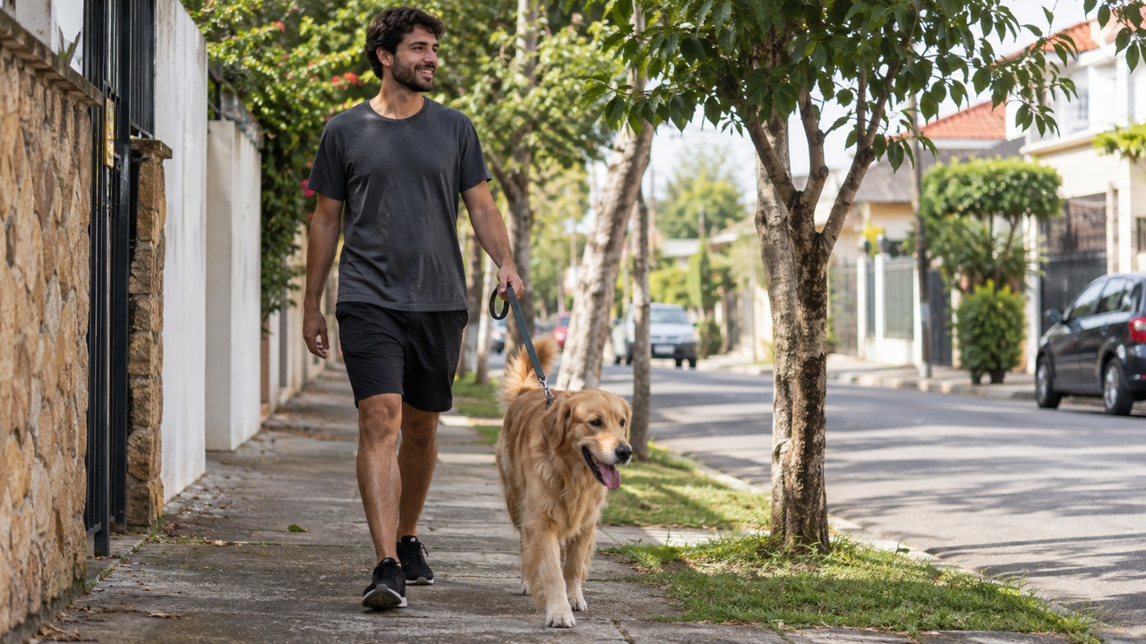 Puxar a guia nem sempre resolve quando o cachorro trava.