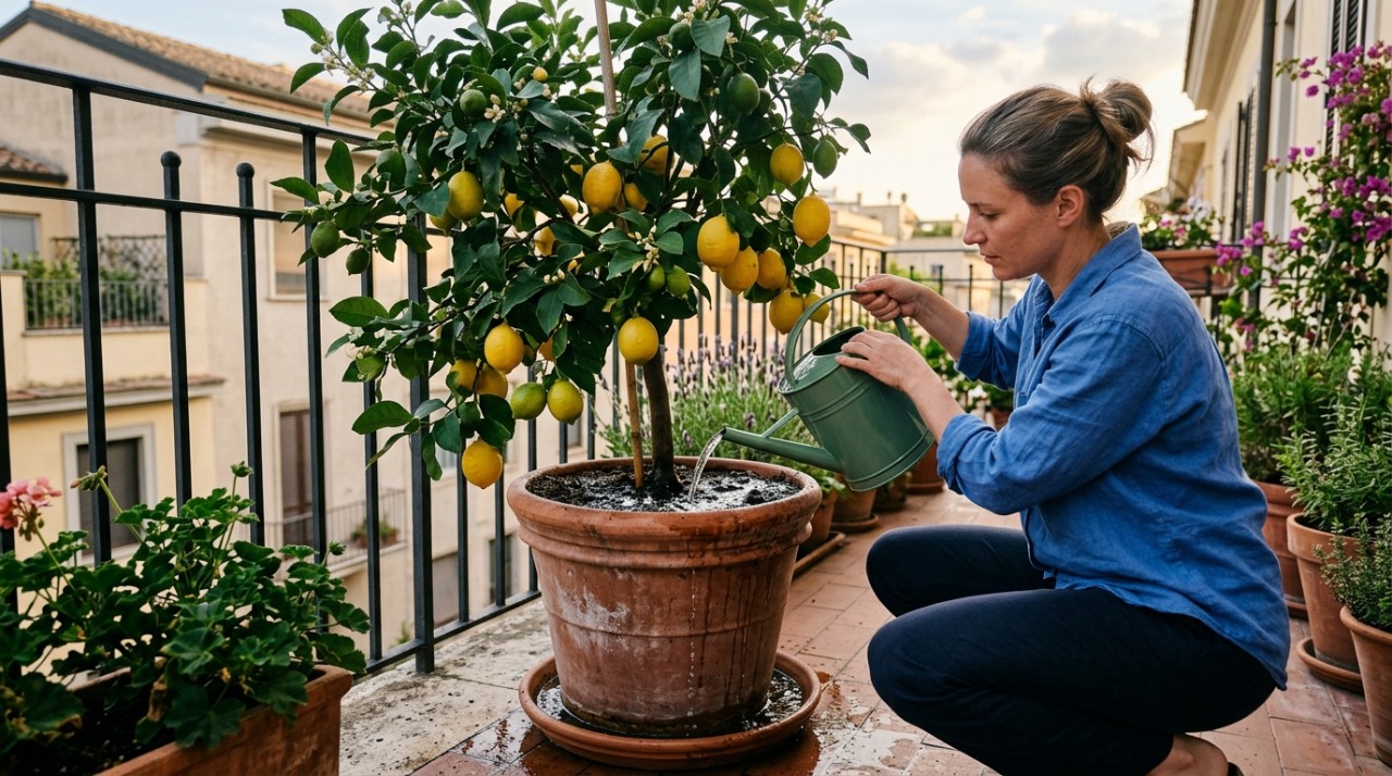Limoeiros podem ser cultivados em recipientes, especialmente quando recebem bastante luz e espaço para as raízes.