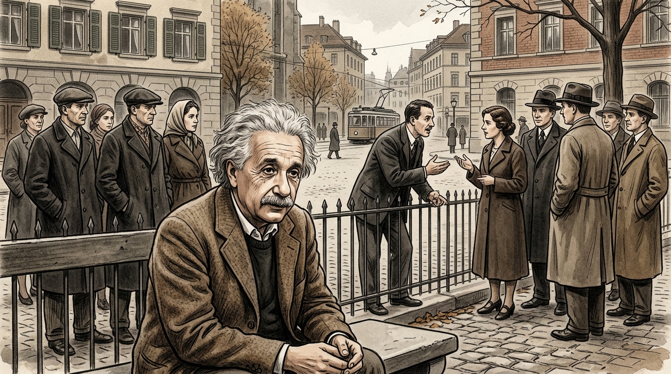 A citação foi registrada em um discurso de Einstein para a New History Society, em Nova York, em 14 de dezembro de 1930
