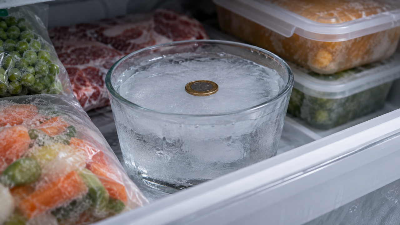 Uma moeda sobre gelo pode revelar que houve descongelamento, mas não garante que os alimentos estejam seguros. Entenda o método e os cuidados após uma queda de energia.