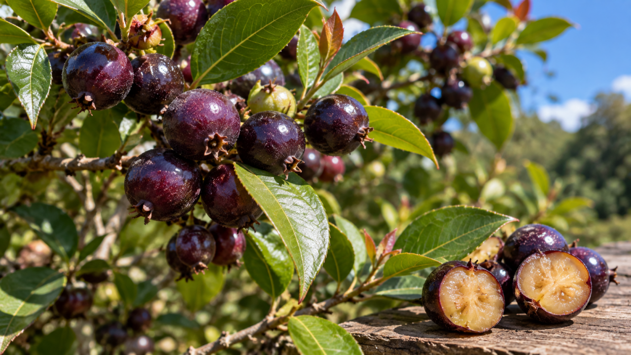 O guabiju pode passar despercebido até amadurecer. Veja como reconhecer a árvore, identificar o fruto roxo-escuro e conhecer os usos dessa fruta nativa.